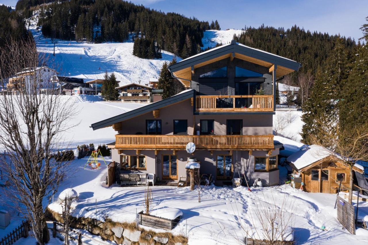 Ski In - Ski Out Panoramaferienhaus Breitmoos Neben Mittelstation Mittersill Bagian luar foto